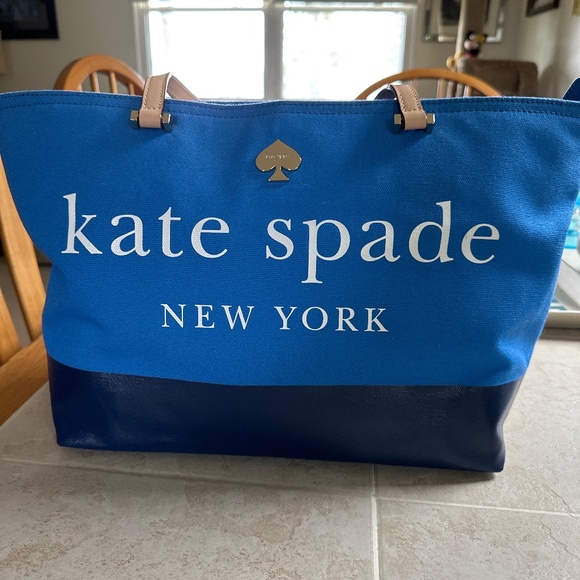 Kate Spade Handbags - Kate Spade canvas tote with tag!! Gorgeous!